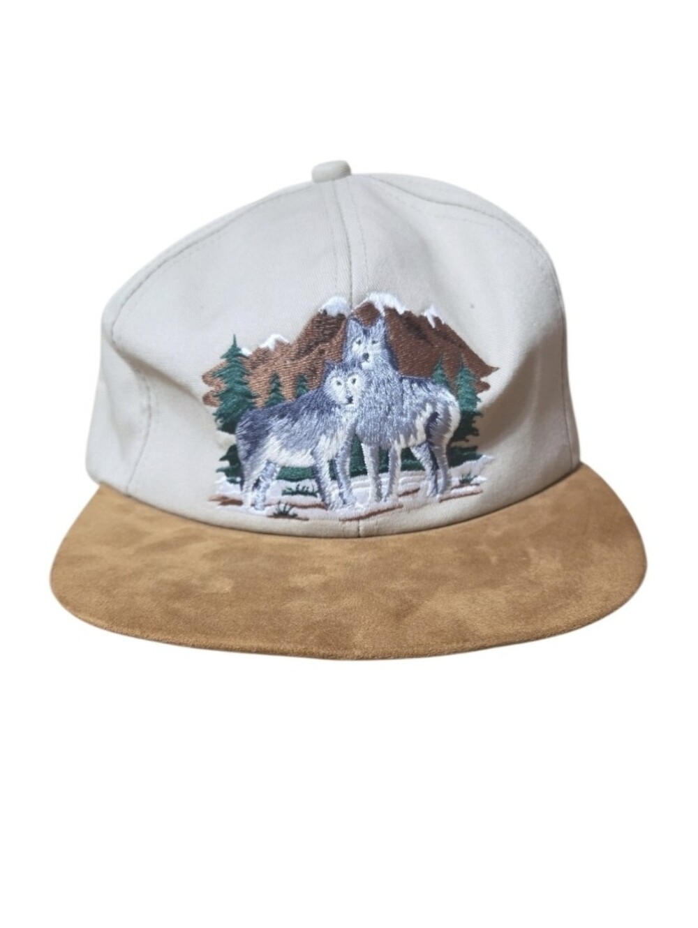 Vintage K Products Run With The Wolfs Head Motor Oil Snapback Rare Suede Bill